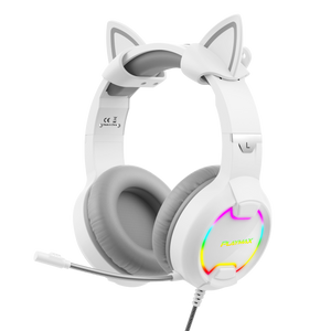 PLAYMAX CAT EAR HEADSET - WHITE